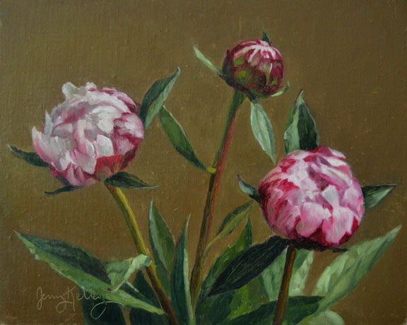 Peony Study 10x8 oil