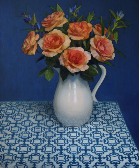 Parisienne Roses_20x24_oil on linen_2015_$2800